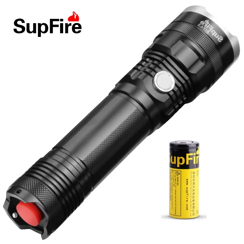 Новый SupFire X17 USB фонарик CREE XM L2 1100 люмен 5 режимов 500 метров светодиодный для