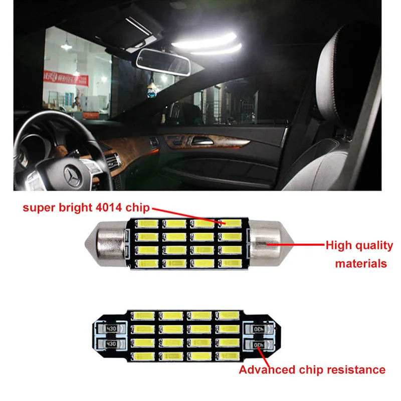 Оптовая продажа C5W Led 400 16 SMD светодиодов внутреннее освещение 31 мм 36 39 41 гирлянда