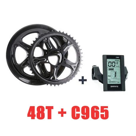 48T and C965 Bafang BBS02 500 Вт 36 В Bafang центральный мотор комплект для переоборудования электрического велосипеда Средний привод двигателя для электрического велосипеда моторизованный комплект DIY - Цвет: 48T and C965