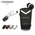Fineblue F960 Беспроводная гарнитура Bluetooth Hands free наушники с микрофоном Звонки напоминают вибрацию износ пульт на прищепке
