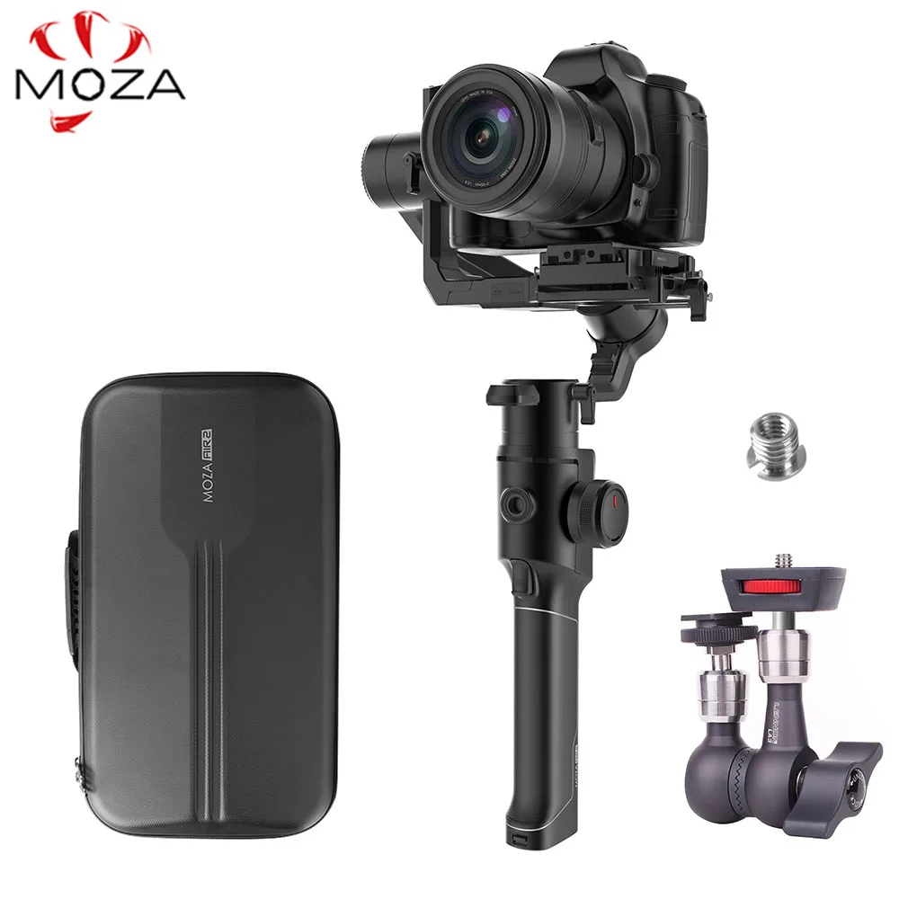 Moza Air 2 3-осевой Ручной Стабилизатор w/Сумка для беззеркальная камера DSLR для sony A7 Canon 5D vs Feiyu AK4000 DJI Ronin S кран 2 - Цвет: Air 2 add Lennon LA3