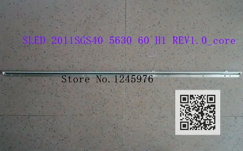 

2 pieces/lot 40"LJ64-03567A H1LTA400HM08 LED strip SLED 2011SGS40 5630 60 H1 REV1.0_core 1PCS =60LED 455MM