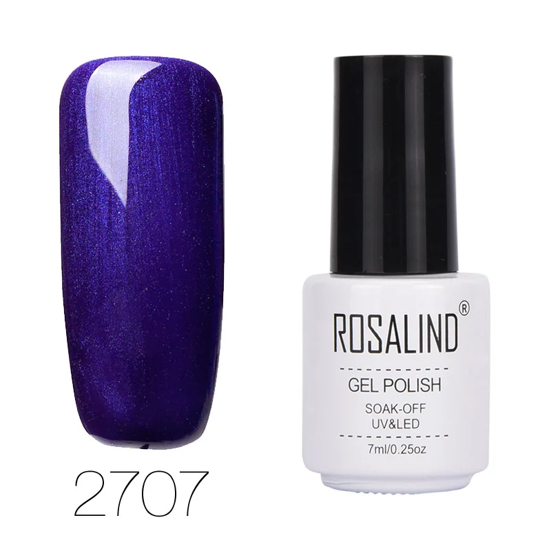 Rosalind синий фиолетовый Гель лак для ногтей серии длительное впитывание гель Led Uv