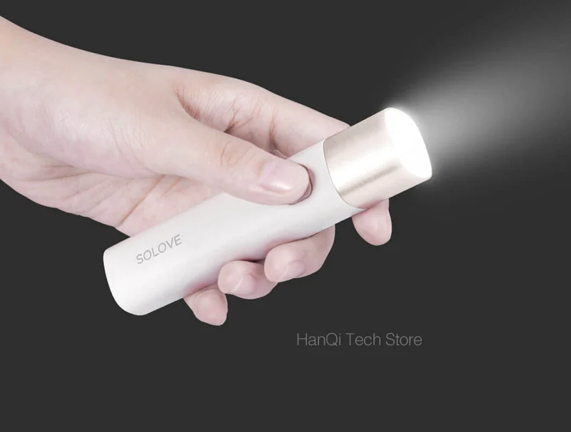 Xiaomi Solove X3 USB Перезаряжаемый яркий EDC фонарик 3000 мАч Внешний аккумулятор портативный мини светодиодный фонарь для велосипеда