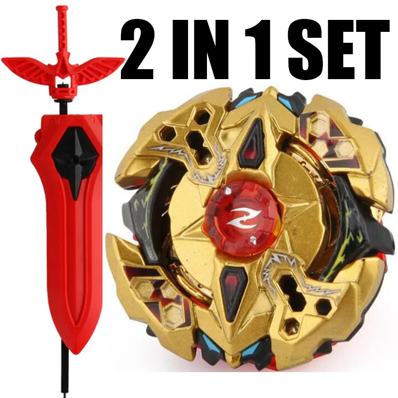 

B-X TOUPIE BURST BEYBLADE Spinning Top GOLD B-90 Galaxy Zeus.4m.PI With Sword Launcher
