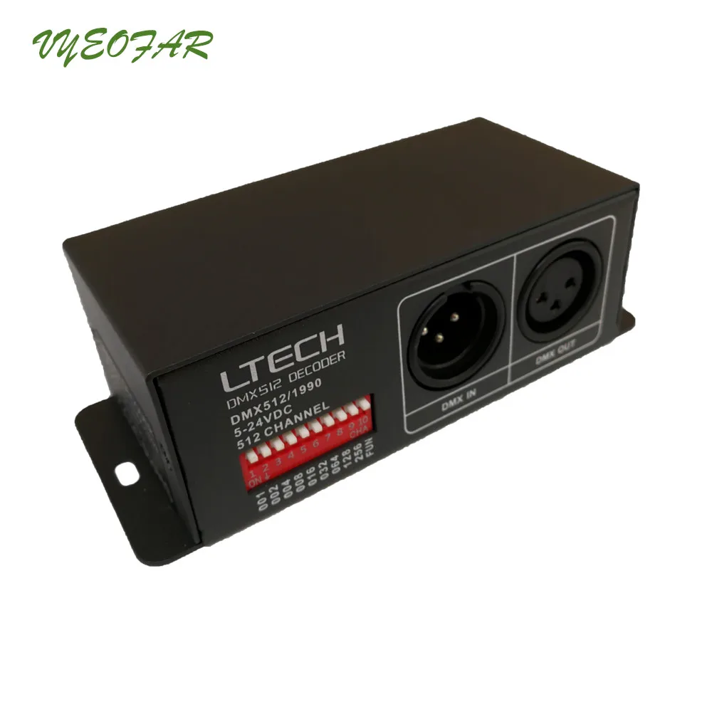 LT-DMX-1809 DMX-SPI декодер сигналов; DC5-24V Вход поддержка WS2811/WS2812, UCS1903/1912, TM1803, TM1804, TM1809 TM1812 управляющий IC