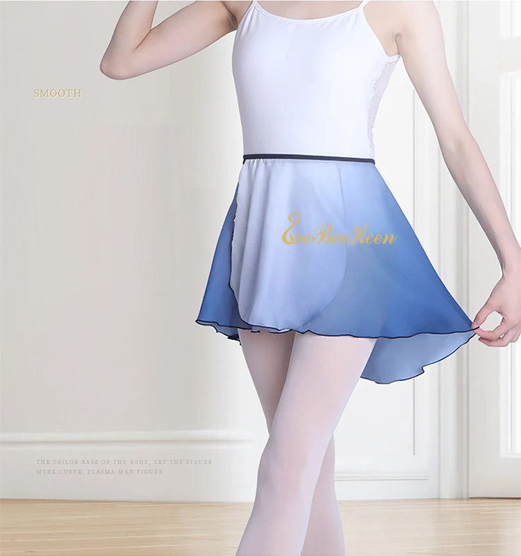 Балетная танцевальная юбка для взрослых балерина шифоновая Танцевальная йога