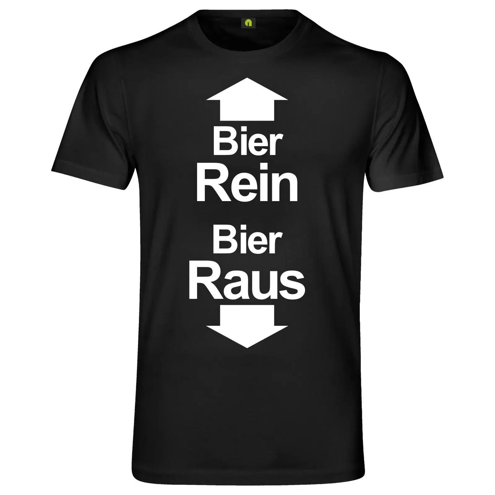 Футболка Bier Rein Raus | Saufen Alkohol фестиваль рулон пиво Мужская одежда