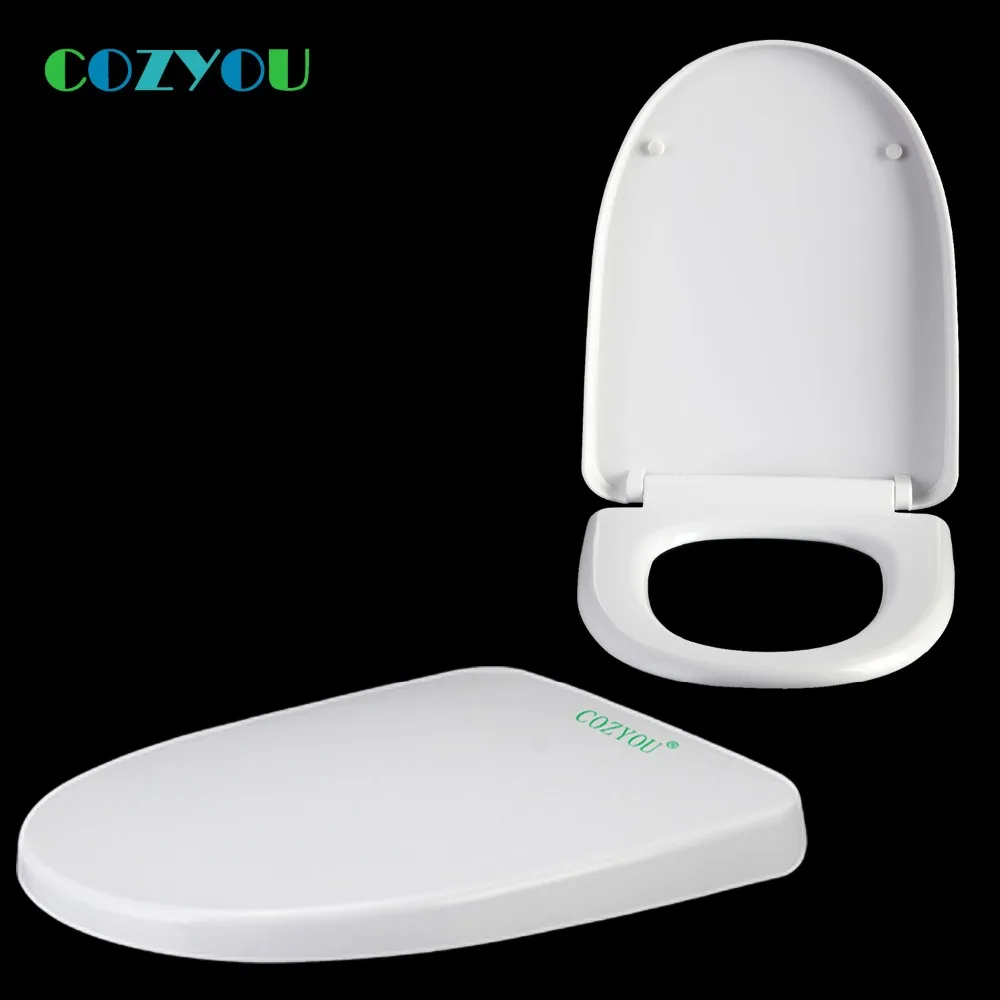 Полипропиленовый набор сидений для унитаза мягкая удлиненная Кнопка u типа