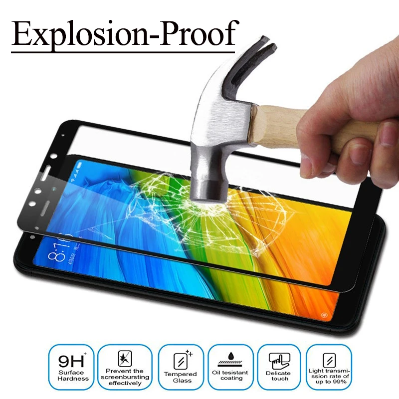 Защитное стекло для Xiaomi redmi 5 plus 4x 4a 5a закаленное ksiomi 4 x a a5 x4 xiomi xaomi redme safety verre