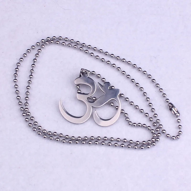 WENUSHOUSHI индуизм из нержавеющей стали йога индийские ожерелья с символом ом для