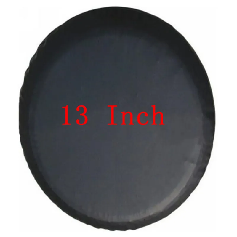 13 inch 1 шт. чистый черный 13 '', 14", 1", 16", 1" 18" дюймов ПВХ PU запасное колесо шины клапан крышка для автомобилей колеса аксессуары - Цвет: 13 inch