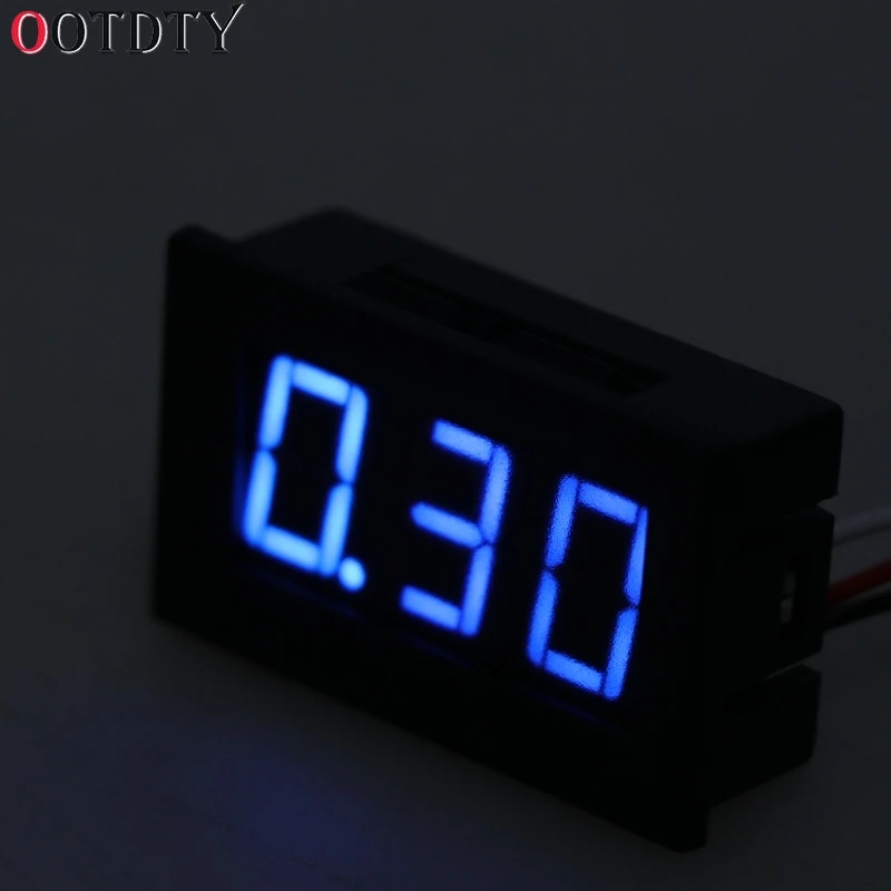 Мини вольтметр OOTDTY тестер цифровой напряжения батарея постоянного тока 0 30 в