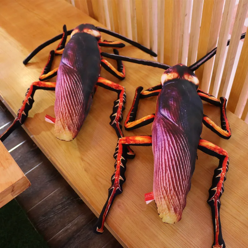 Candice guo plush toy stuffed doll cartoon funny roach cockroach blackbeetle creative pillow cushion birthday gift present 1pc | Игрушки и