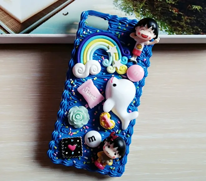 Для iphone X 8 7 6 6s plus DIY чехол 3D милый Сакура momoko чехол для телефона для iphone XS MAX XR ручной работы крем карамельный чехол подарки для девочек