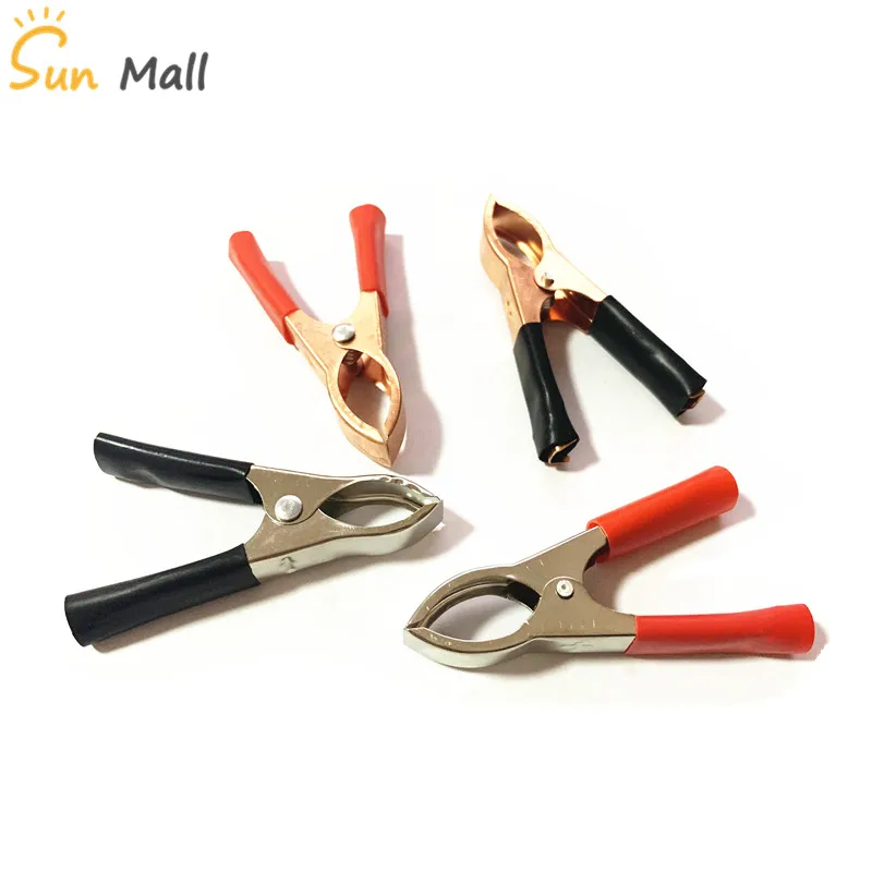 1 шт. металлические зажимы-Аллигаторы для аккумулятора с пластиковым покрытием 75