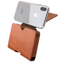 qialino case for iphone xs waist belt bag pocket cover for iphone 10 luxury genuine leather case for iphone x 5 8 inch