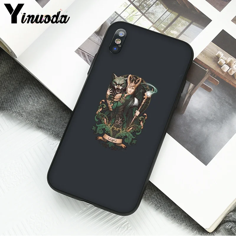 Yinuoda Marvel Hero Loki ТПУ черный чехол для телефона чехол для Apple iPhone 8 7 6 6S Plus X XS MAX 5 5S SE XR Чехол для мобильного телефона s - Цвет: A16