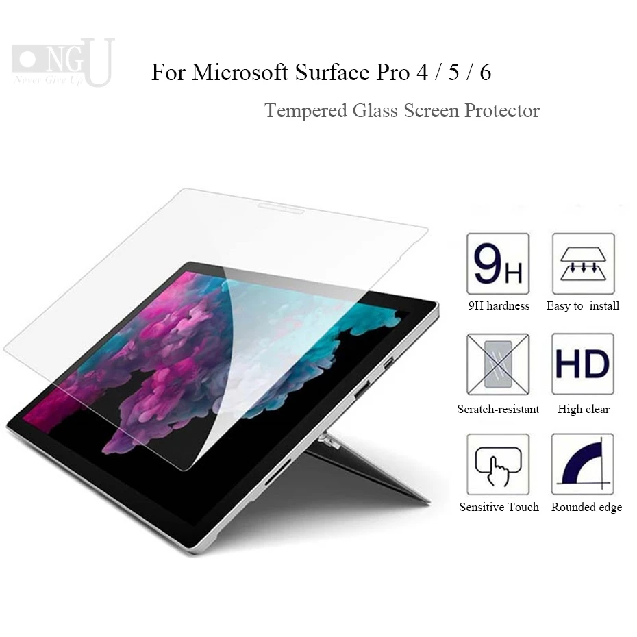 Защитная пленка для экрана из закаленного стекла Microsoft Surface Pro 6 5 4 12 3 дюймов TAB Tablet