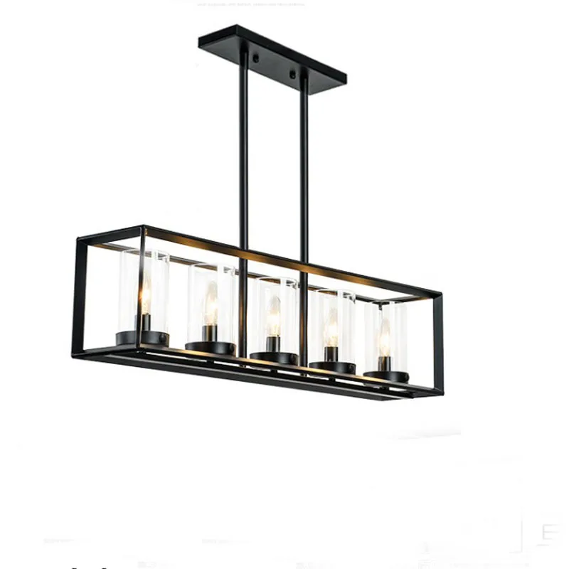 Nordic Style Personalized Iron Pendant Lights with 5 Heads for Restaurants, Dining Rooms, Bars, and Artistic Interiors - A1 image 2
