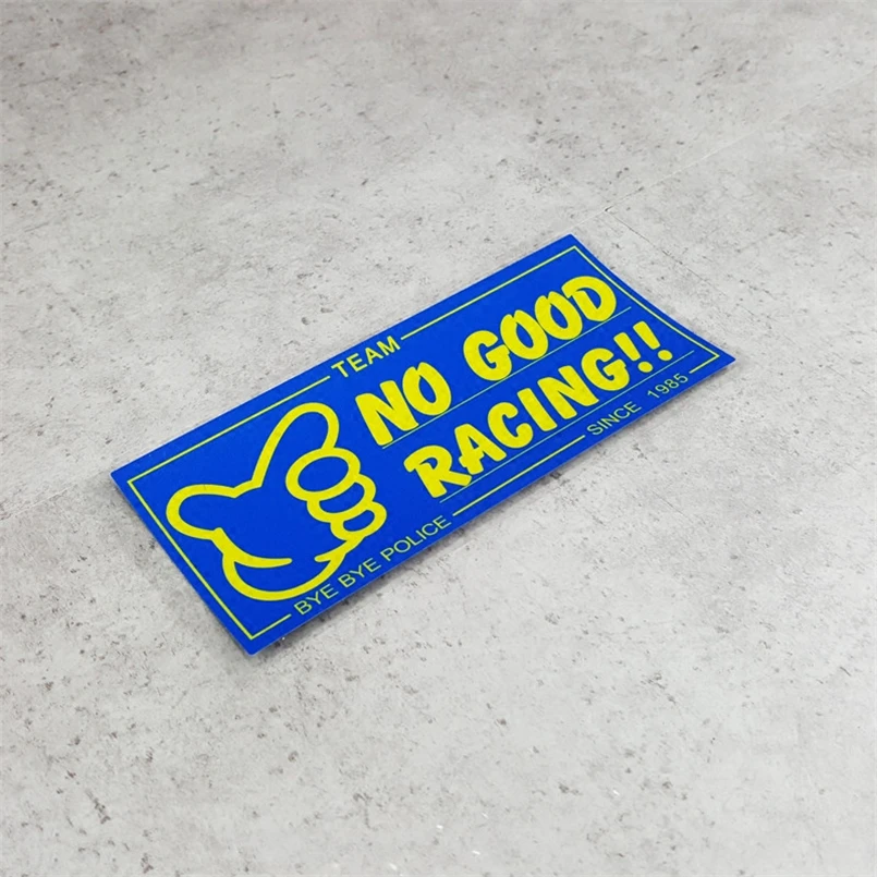 180x80mm Japan JDM NO GOOD RACING POLICE с 1985 автомобильные наклейки для мотоциклетного шлема