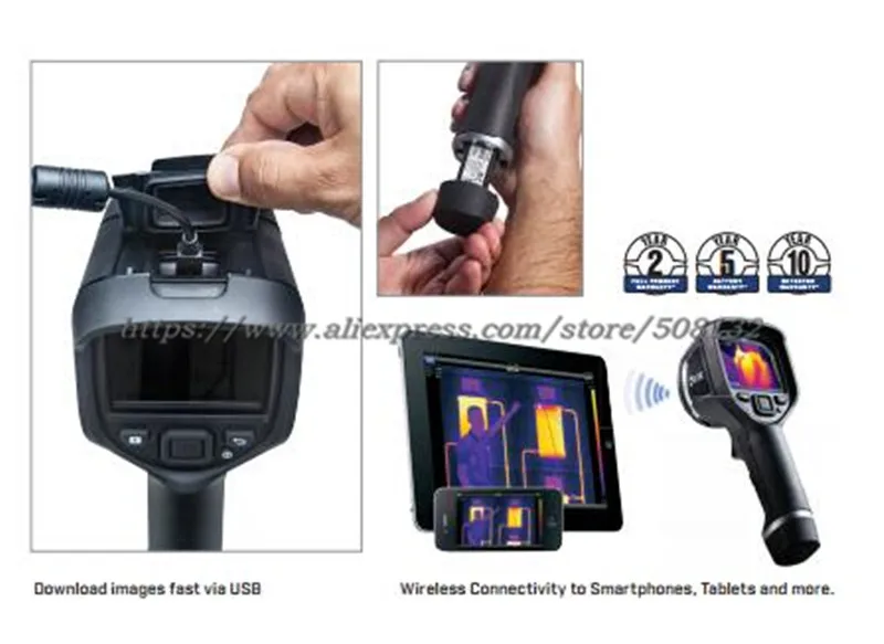 FLIR E4 инфракрасный Термальность изображений Камера с MSX Технология, термографии Камера с WI-FI