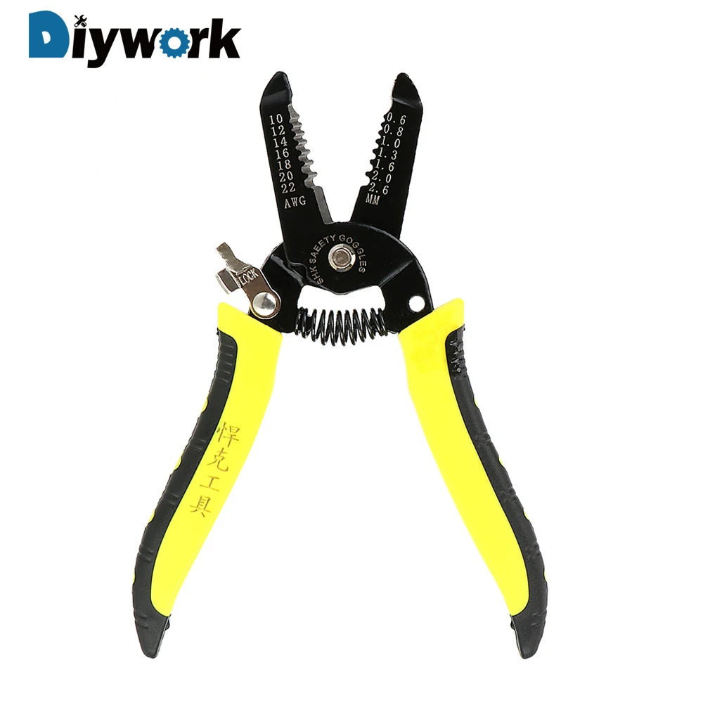 DIYWORK ручной инструмент для зачистки стальной проволоки плоскогубцы для зачистки проводов многофункциональный инструмент для зачистки проводов