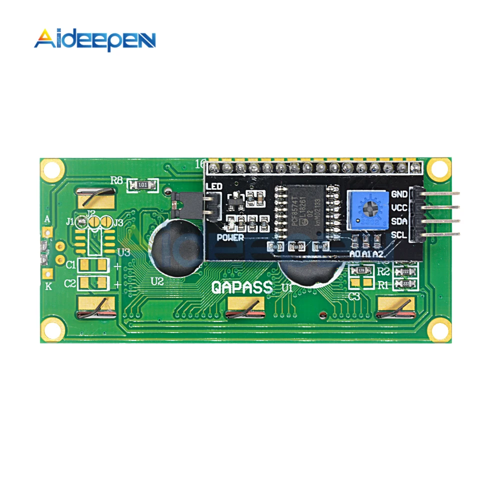Последовательный интерфейс IIC/I2C 1602 16X2 символьный ЖК модуль подсветки LCD 5 В для
