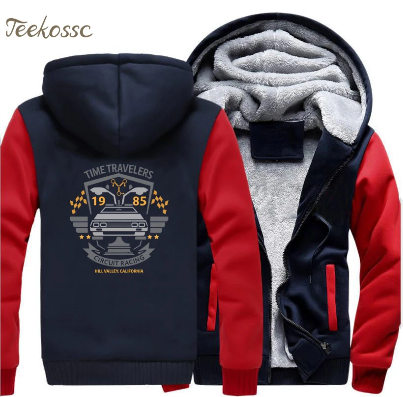 

Back to the Future Hoodie Men Movie Cool Hooded Sweatshirt Harajuku Coat 2020 Winter Fleece Thick Fitness Jacket High Quality