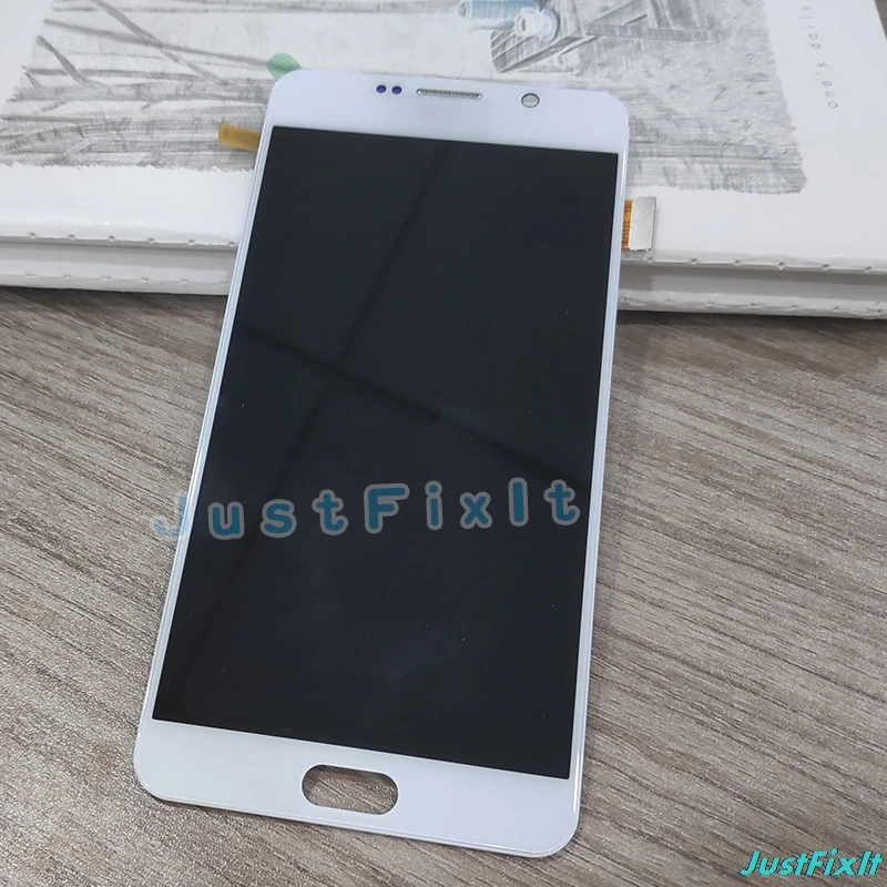 Тест хорошо работает для samsung Galaxy Note 5 N920 N920F ЖК-дисплей с кодирующий преобразователь сенсорного экрана в сборе запасные части