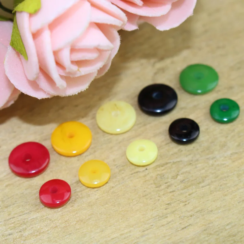 

100pcs/lot Wholesale Colorful Round Resin Spacer Beads 6mm 8mm Handmade Loose Beading Materials DIY Jewelry Making Supplier