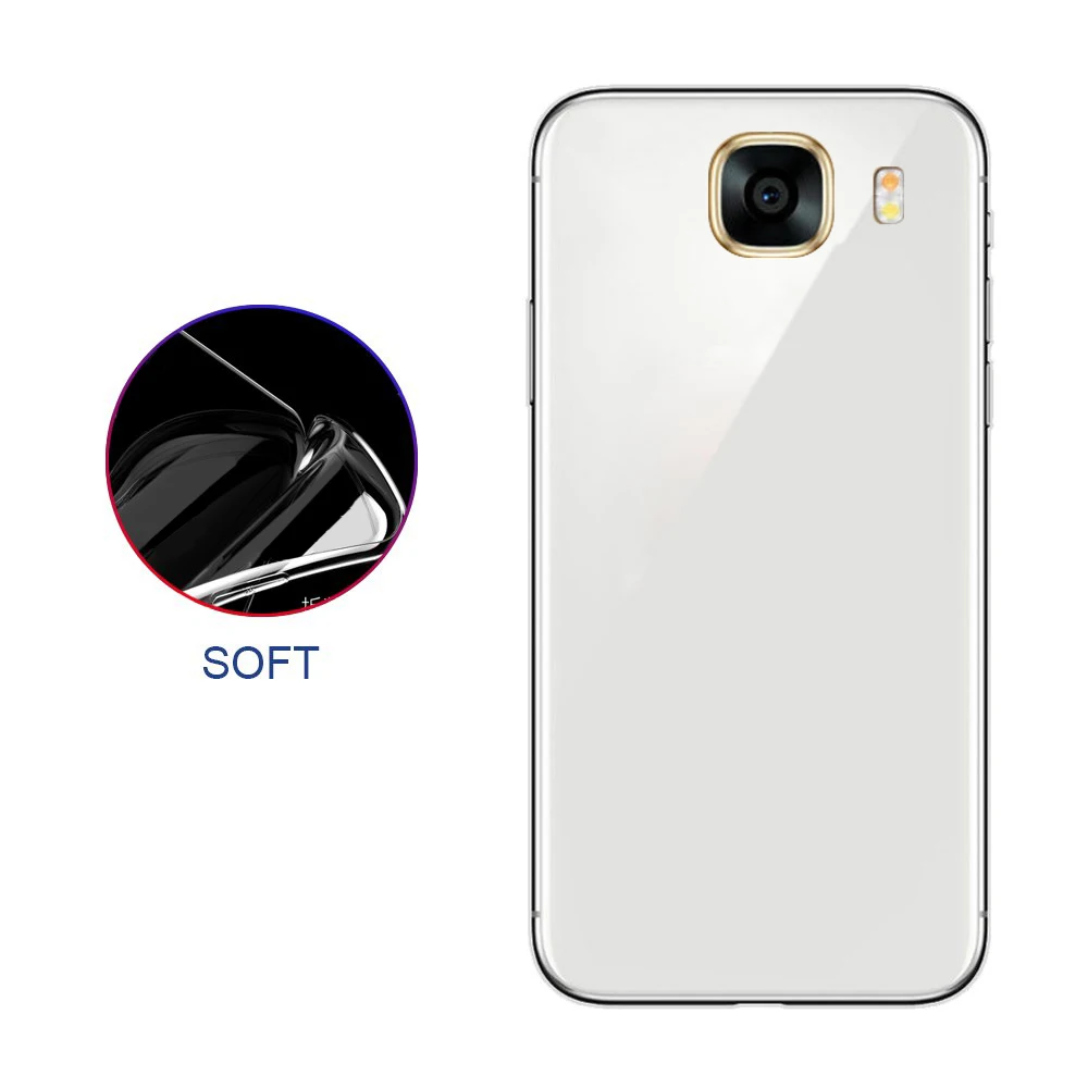 Полноразмерный защитный чехол для Samsung Galaxy C7pro прозрачный индивидуальный мягкий