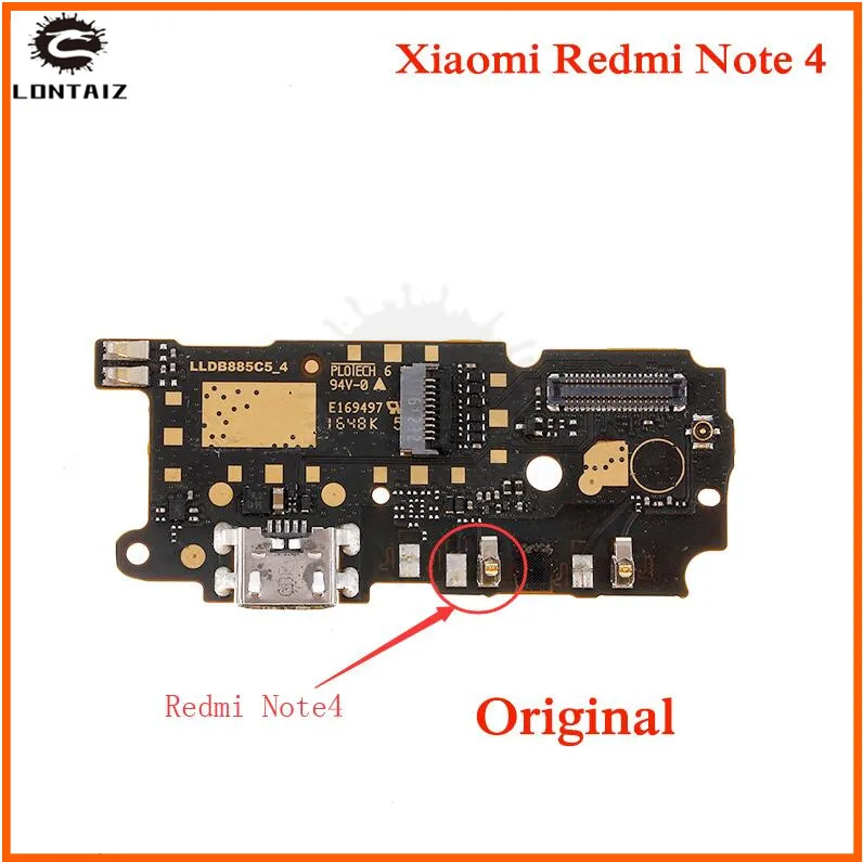 Redmi Note 4 USB порт зарядное устройство док-станция разъем гибкий кабель Note4 для 5," Xiaomi Redmi Note 4X плата с зарядным портом