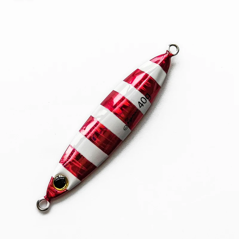 30g40g60g Slow shake Metal Jigging Fishing Spoon Iron Plate Long shot Laser Luminous Lead Baits Boat Sea Jig Lures | Спорт и