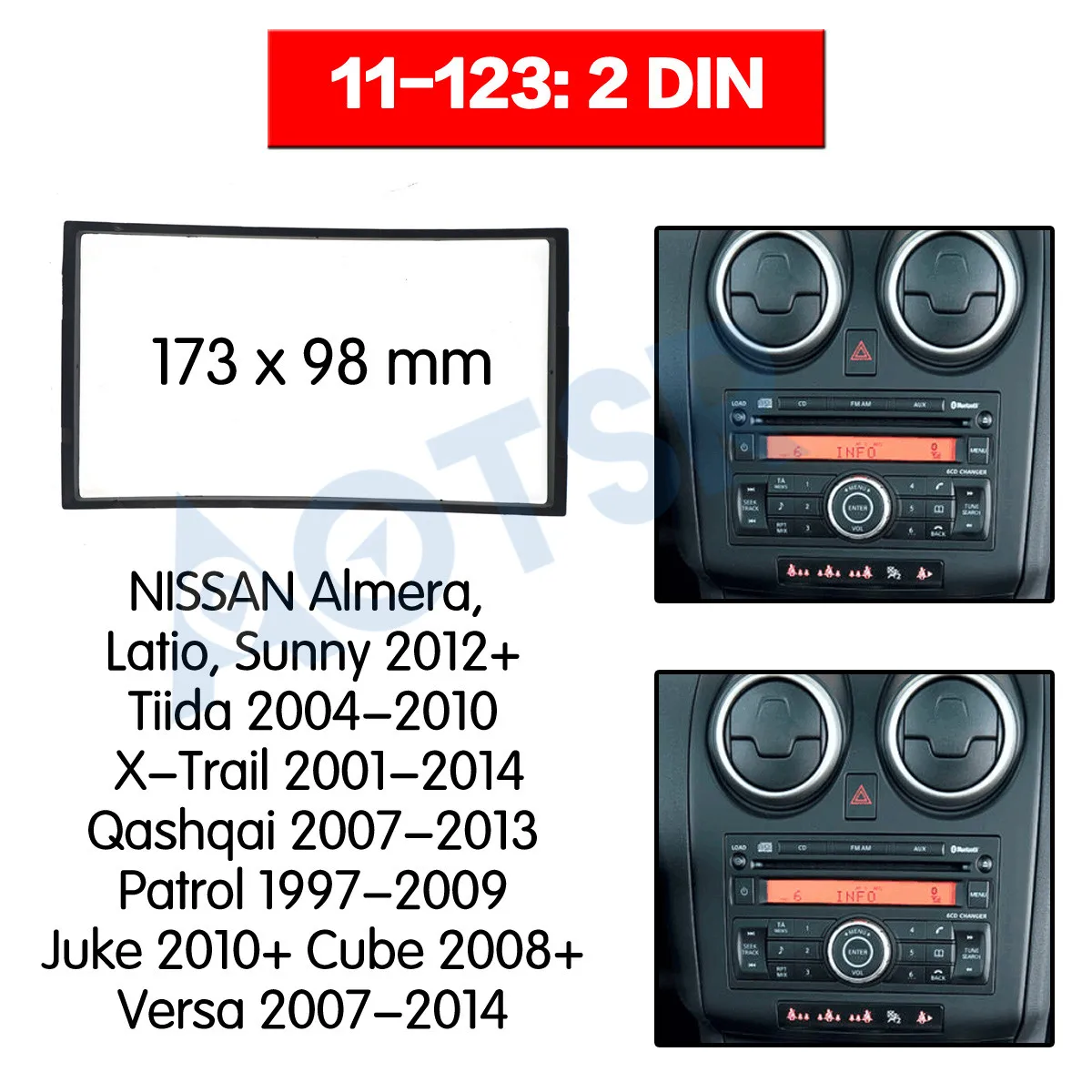 Радио Рамка для NISSAN Almera Latio Sunny 2012 + Tiida 2004 2010 X Trail 2001 2014 установка DVD стерео панель