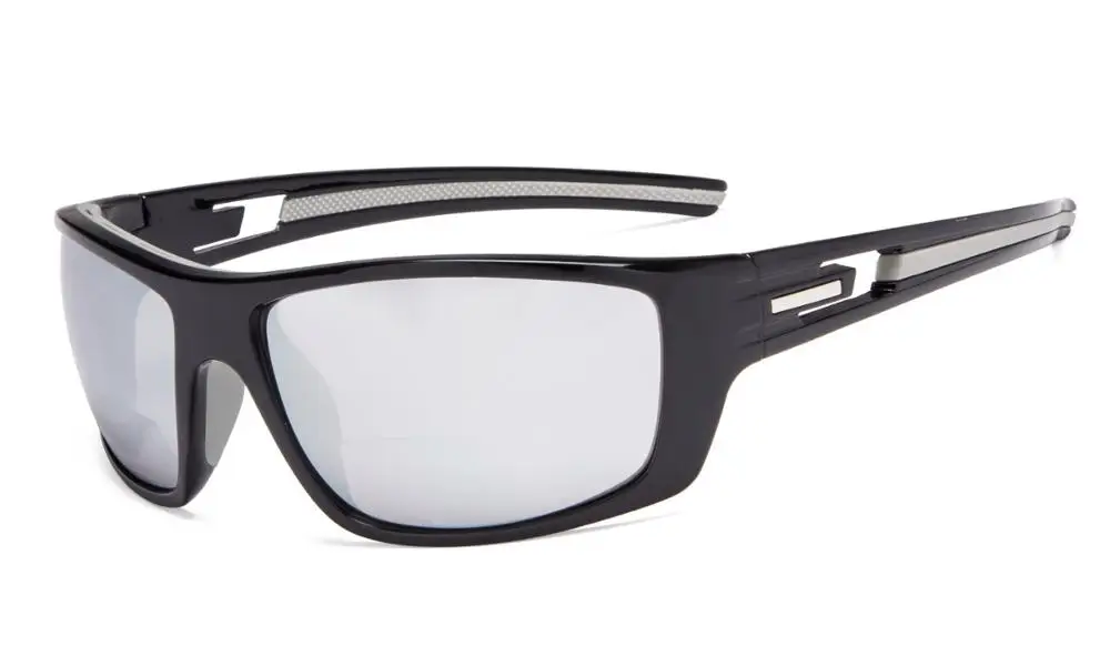 SilverMirror S066-Bifocal Eyekepper двухфокусные солнцезащитные очки для спорта TR90 солнечных батареях для чтения - Цвет оправы: SilverMirror