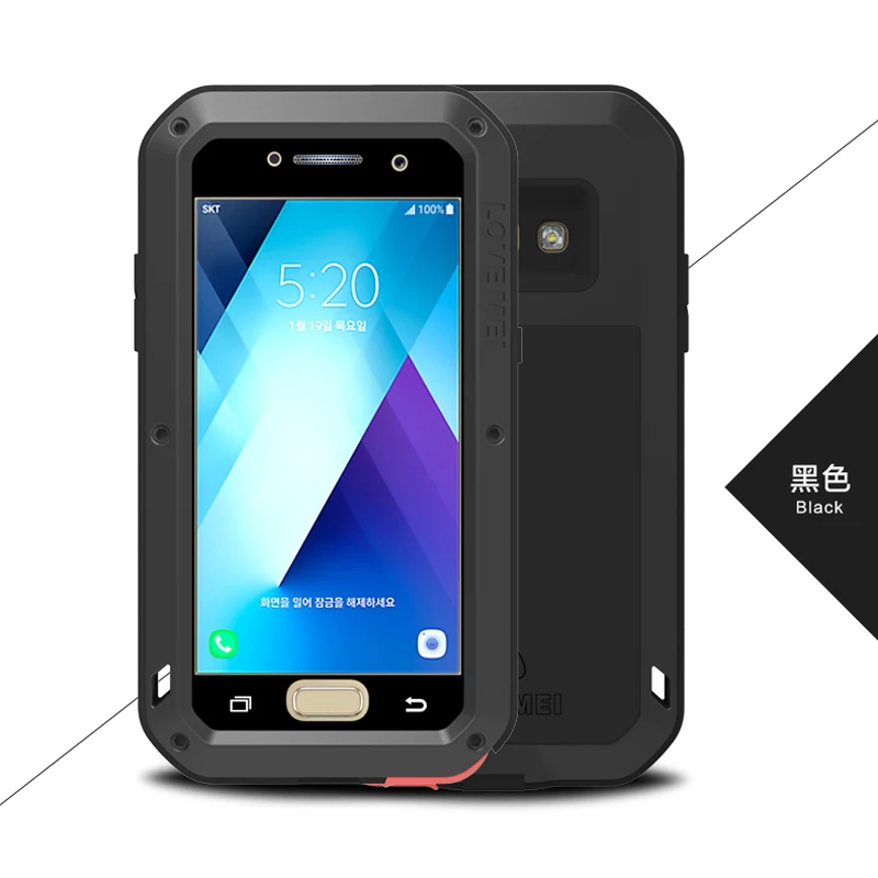 Грязеотталкивающий противоударный металлический алюминиевый чехол LOVEMEI с Gorilla