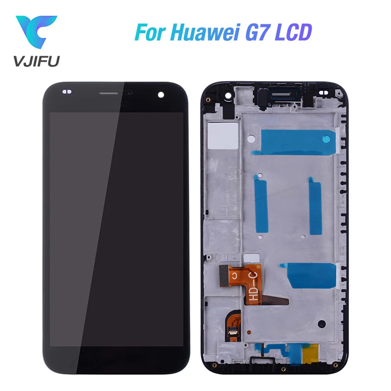 5," полный дисплей для HUAWEI G7 ЖК-экран с рамкой для HUAWEI Ascend G7 ЖК-экран G7-I01 G7-I03 l01