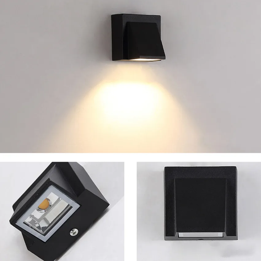 3W LED Wall Light Outdoor Waterproof IP65 Modern Indoor Lamps Living Room Porch Garden Lamp AC85-265V AT-01 | Лампы и освещение