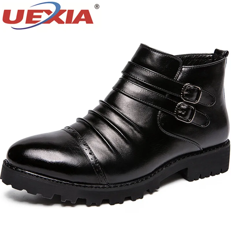 UEXIA Для мужчин платье Челси ботильоны Свадебные оксфорды круглый носок обувь с