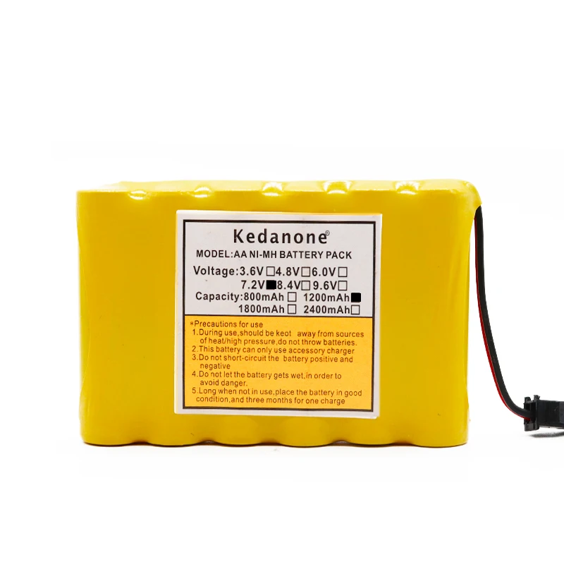 100%New AA Rechargeable battery pack 7.2v 1200mAh Ni-MH Battery Pack For Remote Control Toys Electric RC Car cordless SM plug |