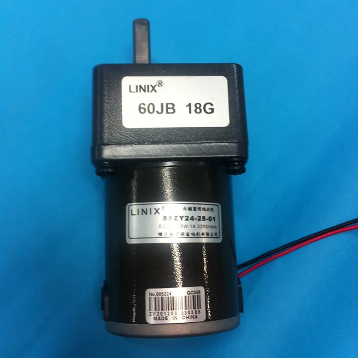 LINIX редуктор двигателя 60JB18G 55ZY24-25-01 замедление