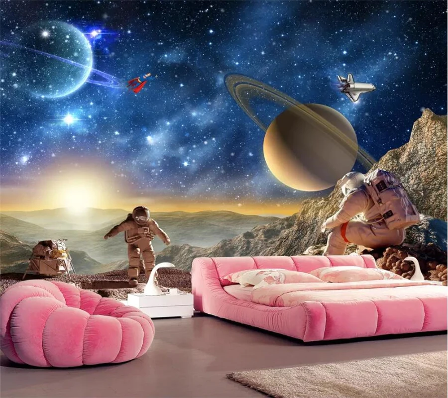 Обои на заказ 3D настенная китайская мечта галактика Звездная супер пейзаж