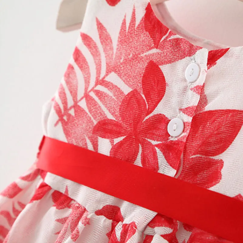 2019 г. Банты для девочек платье принцессы Одежда маленьких летнее пляжное