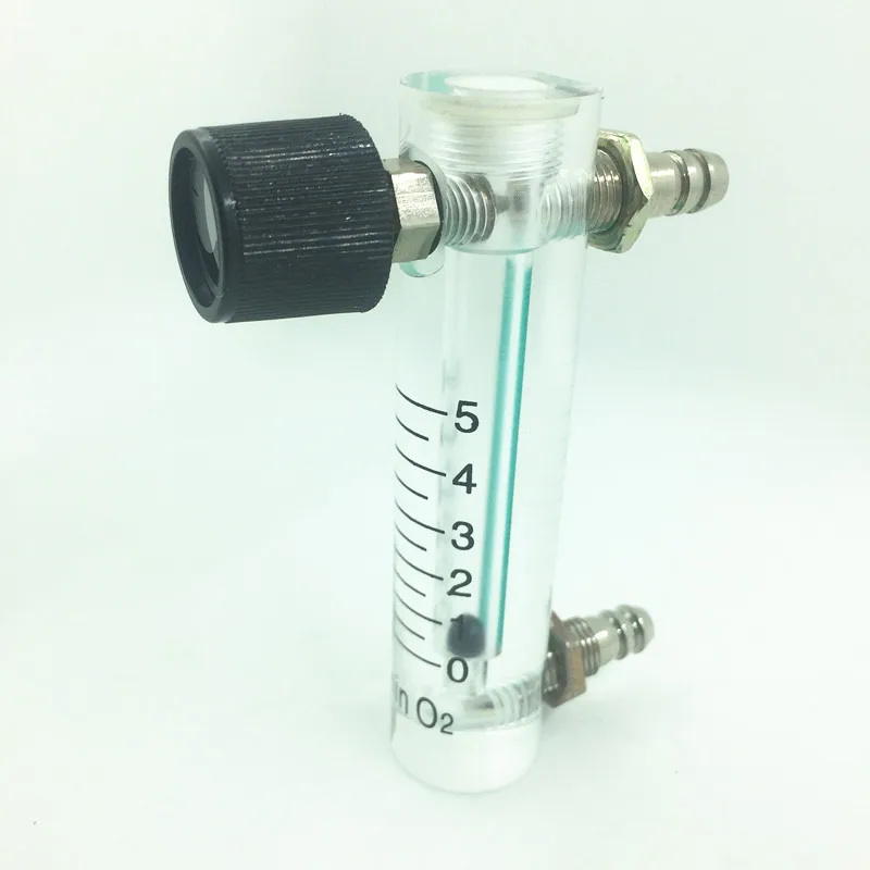 Medidor de Fluxo do Gás do Oxigênio do ar Medidor de Fluxo Indicador de Fluxo Medidor de Fluxo do Dispositivo de Fluxo Caudalimetro Contador Oxigen Dispositivo de Fluxo 0-5l – Min 93mm o2 do