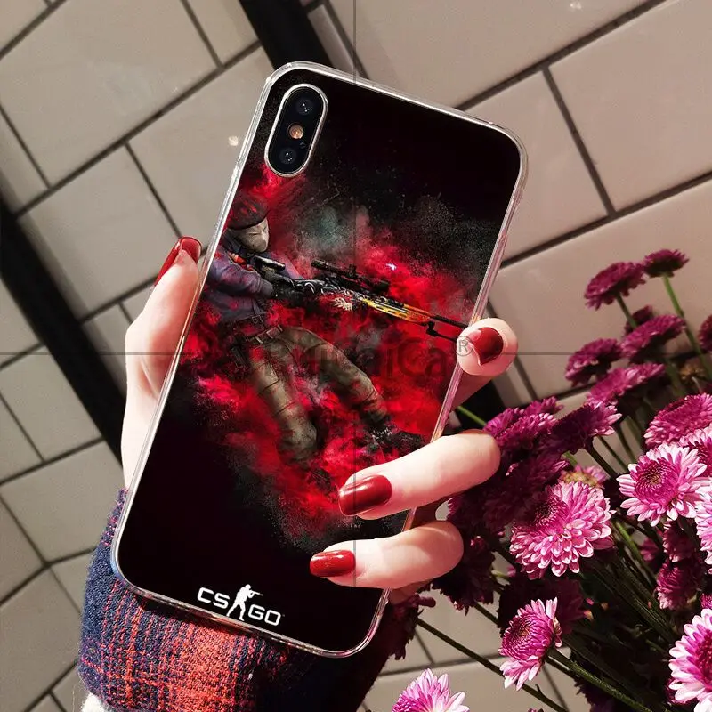 Ruicaica Counter Strike cs go игровой прозрачный мягкий чехол для телефона iPhone X XS MAX 6 6s 7 7plus 8