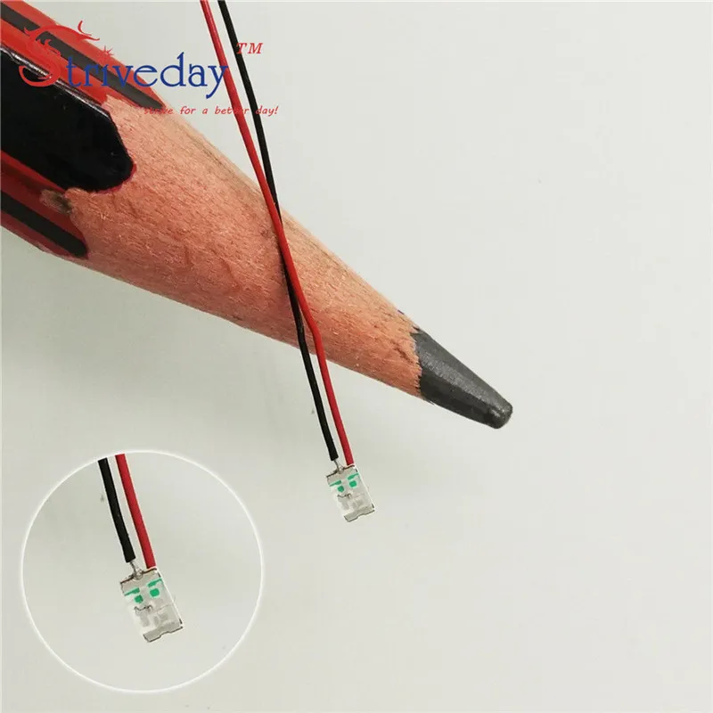 100 шт./лот 1206 SMD предварительно припаянные Micro Litz Проводные светодиодные выводы