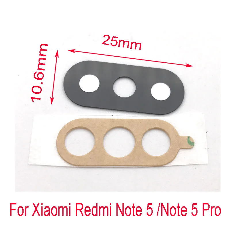 100% Качественное Стекло для объектива задней камеры замена стекла Xiaomi Redmi Note 5 6 7 8 9