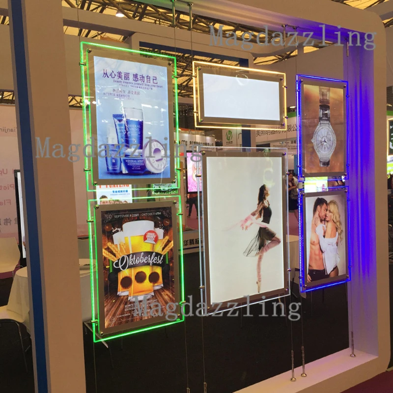 Односторонний подвесной RGB светодиодный дисплей для окон A1 изменяющий цвет