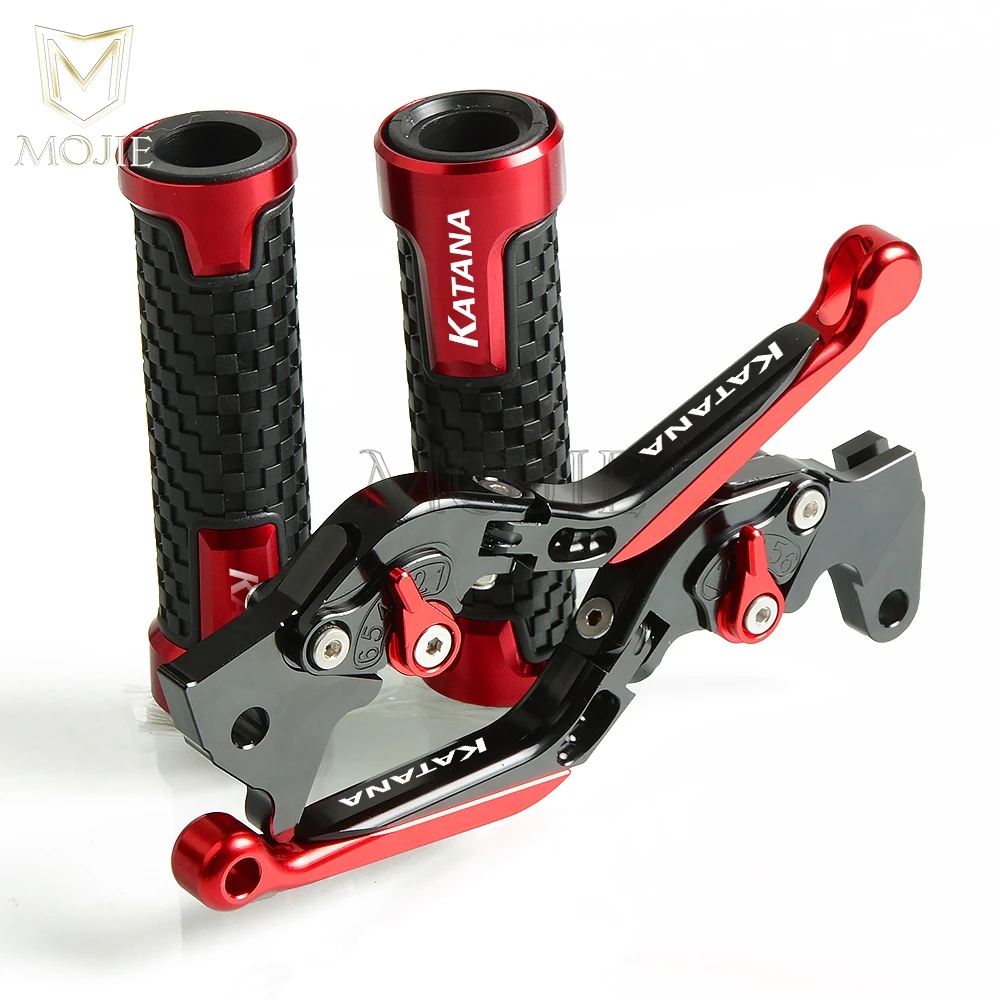 Red Red KATANA Мотоциклов сцепные рычаги руль штыри для Suzuki KATANA GSX1100F GSX 1100 F 1991-1993 600/750 Катана 1998-2006 - Цвет: Red Red KATANA